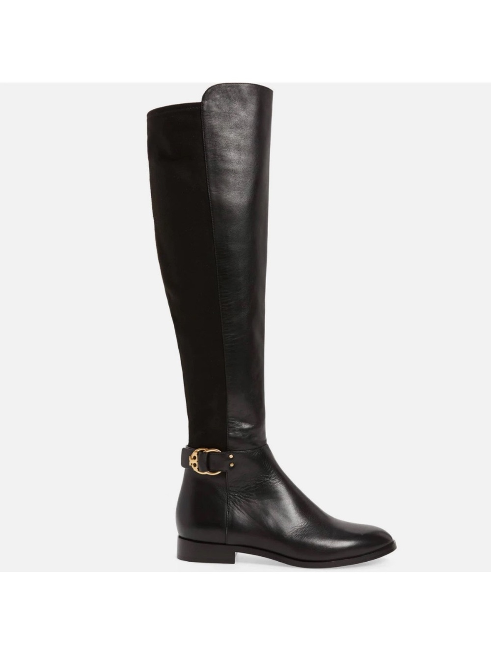 Tory Burch MARSDEN Leather Suede Over The Knee Riding Boots 7 Equestrian Booties